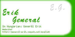 erik general business card